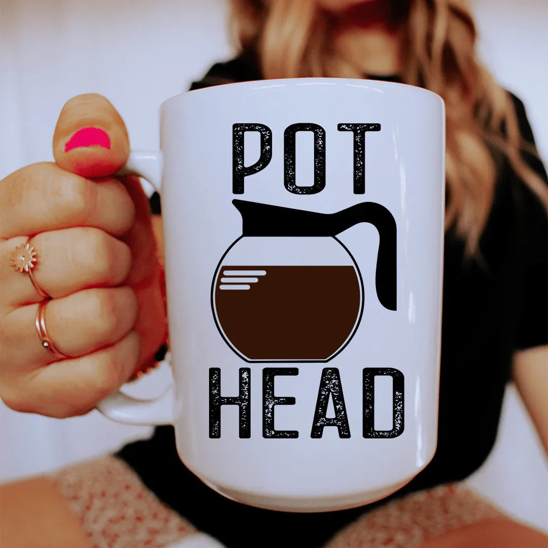 Pot Head Coffee Ceramic Mug 15 oz - Korvel
