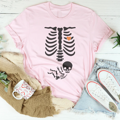 Pregnant Skeleton Baby Boy T-Shirt