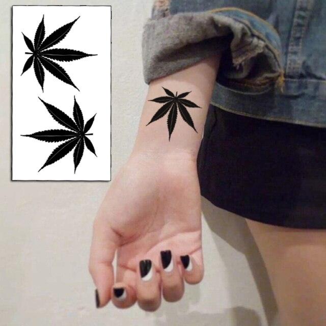 Calcomanías de Tatuajes Temporales de Plumas y Diente de León Impermeables de Lujo
