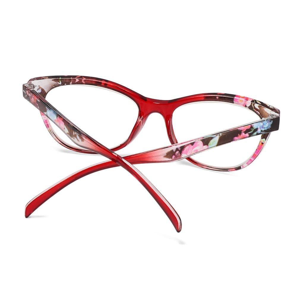 Stylish Cat Eye Reading Glasses for Men and Women - Lightweight Anti-Glare Eyewear with Blue Light Protection (+1.00 to +4.0) - Korvel