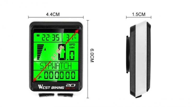 Premium Wireless Bicycle Computer with Backlit Display