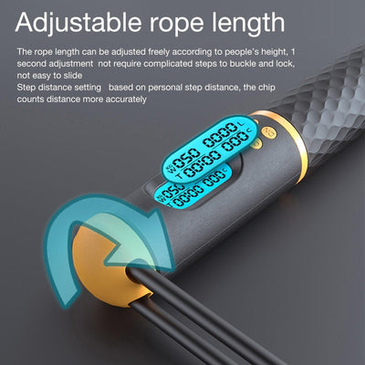 Adjustable Digital Jump Rope with Memory Counter