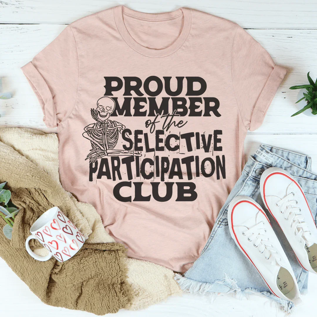 Orgulloso miembro del Club de Participación Selectiva Tee