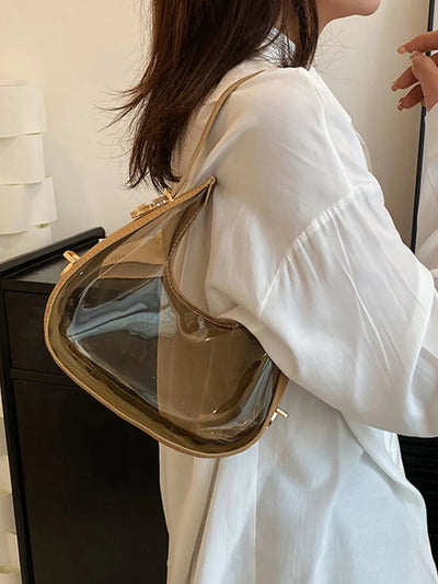 Elegant PU Leather PVC Shoulder Bag