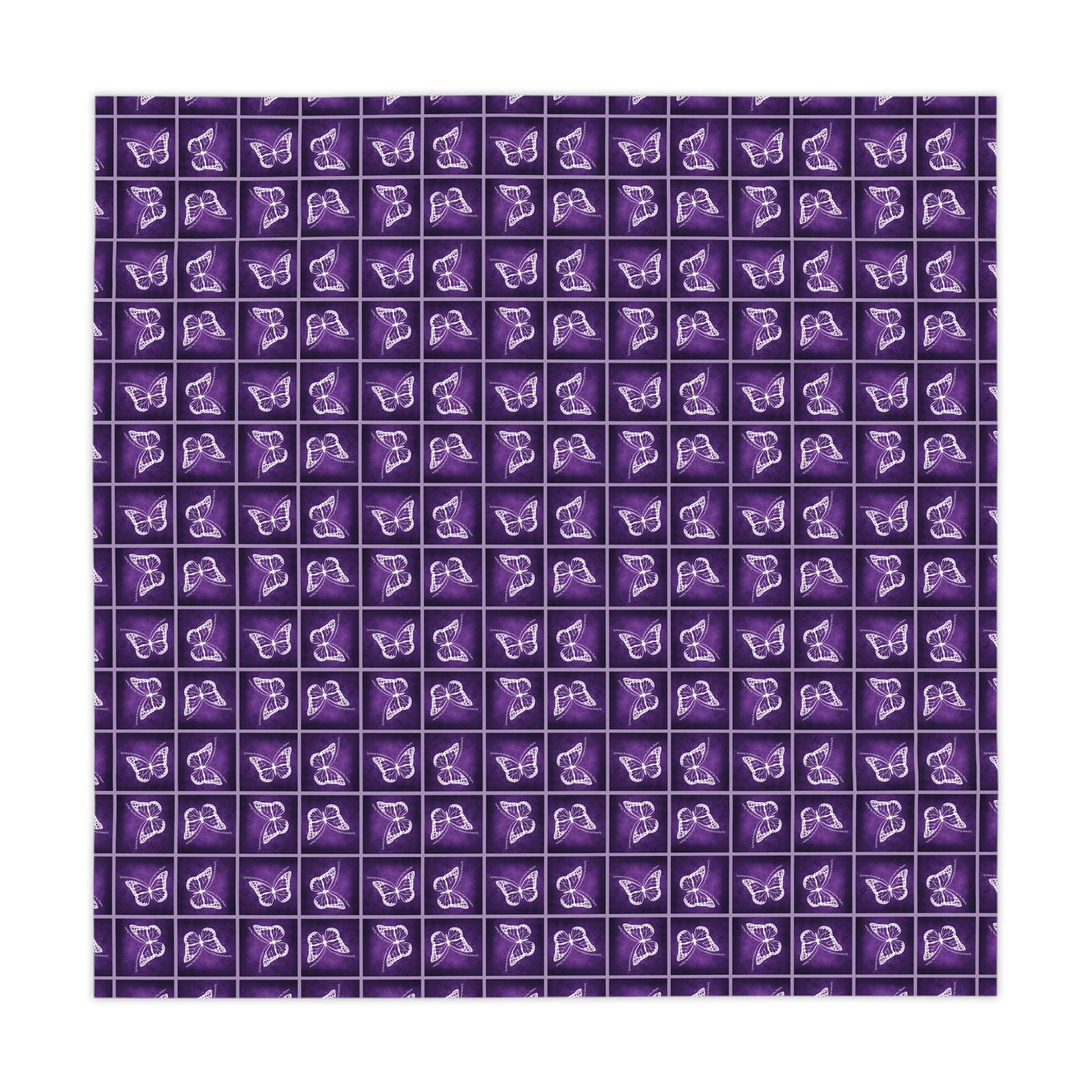 Purple Butterfly Design Tablecloth