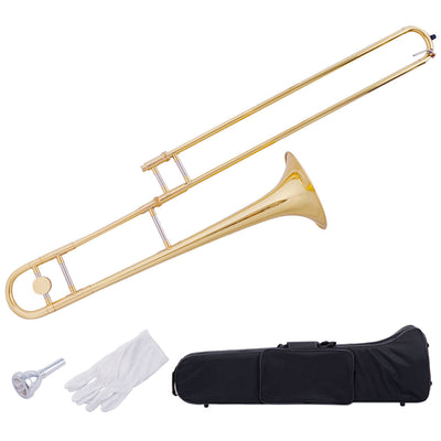 B Flat Trombone Golden Brass with Mouthpiece - Korvel