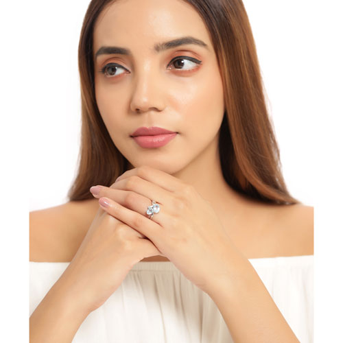 2.55 Carat Genuine Blue Topaz Sterling Silver Ring