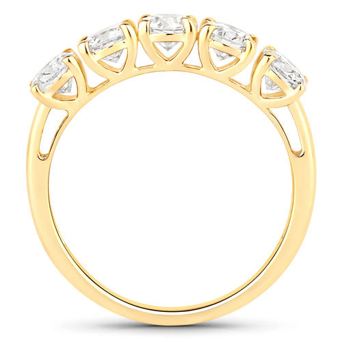 1.50 Carat Lab Grown Diamond 14K Yellow Gold Engagement Ring