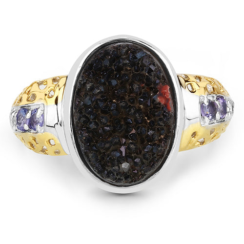 4.74 Carat Multi-Stone .925 Sterling Silver Engagement Ring