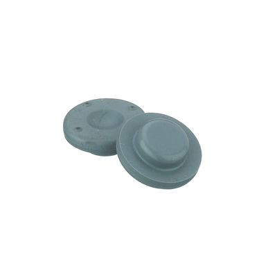 Tapón de goma clorobutilo de 13 mm (de 2 patas, gris) - 1,000 unidades