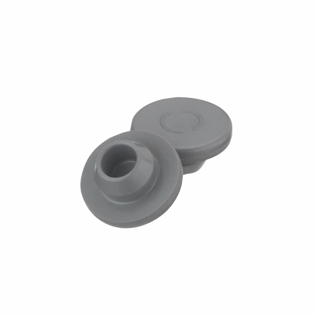 Bouchons de flacons Snap-On en chlorobutyle gris de 13 mm (Caisse de 1 000)