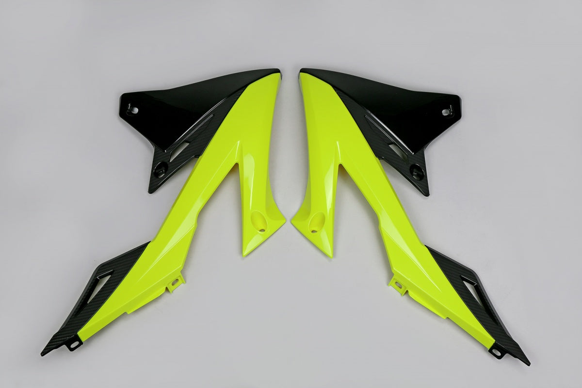 Vibrant Neon Yellow Radiator Covers for Suzuki RMZ 250 (2019-2025) & RMZ 450 (2018-2025) - Korvel