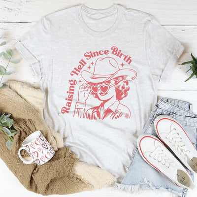 Camiseta "Ardiendo en el infierno desde el nacimiento"