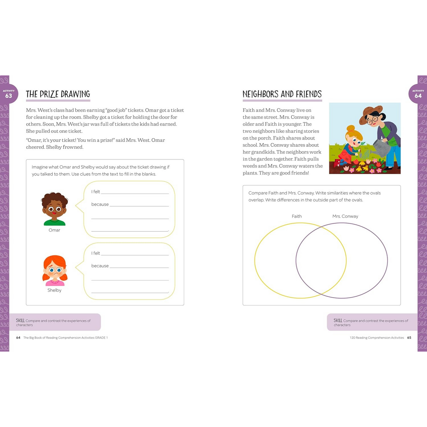 The Big Book of Reading Comprehension Activities, Grade 1 (Spiral Bound) - Korvel