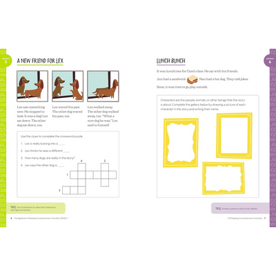 The Big Book of Reading Comprehension Activities, Grade 1 (Spiral Bound) - Korvel