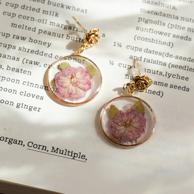 Boucles d'oreilles Sakura Dream Double Fleur de Cerisier
