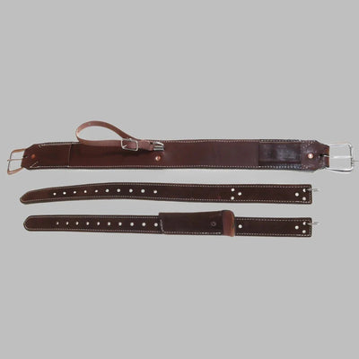 Premium Brown Back Girth Set for Barrel Racing | Double J - Korvel