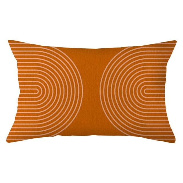 Housse de coussin décorative élégante en lin fin