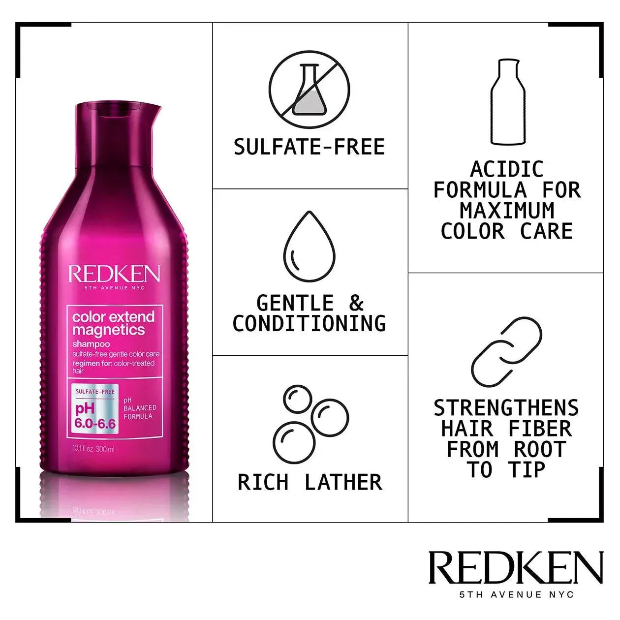 Champú Redken Color Extend Magnetics 10.1 oz