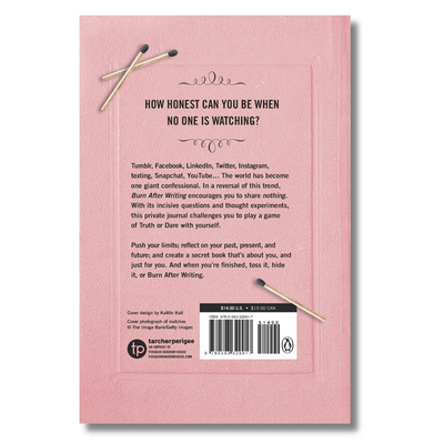 Unleash Your Thoughts: Burn After Writing (Pink) Spiral Bound Journal - Korvel