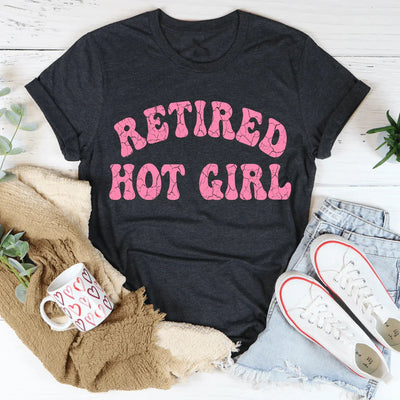 Camiseta de chica sexy jubilada