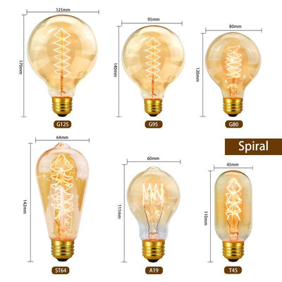 Retro Edison Vintage Incandescent Light Bulb