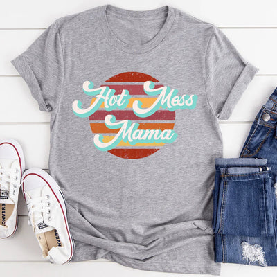 Camiseta retro de mamá caótica