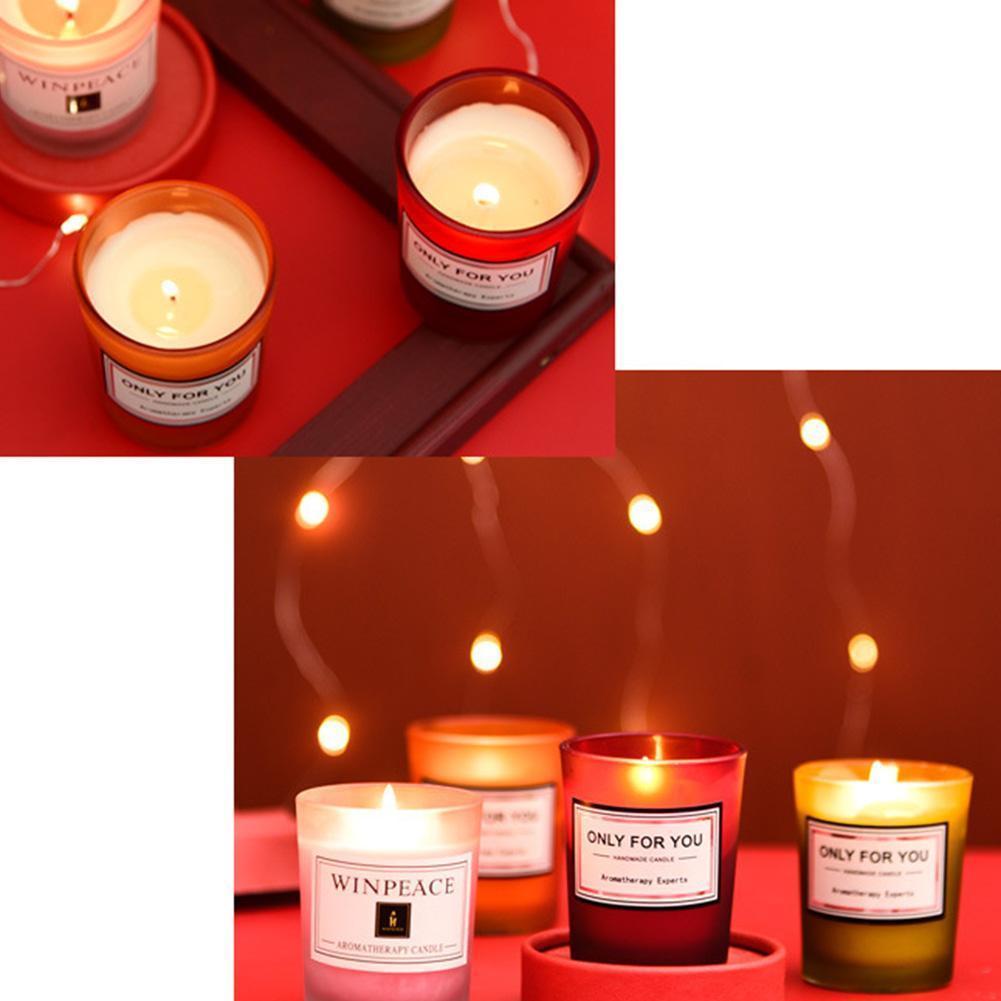 Bougie en Soja Romantique pour Parfum d'Intérieur et Détente