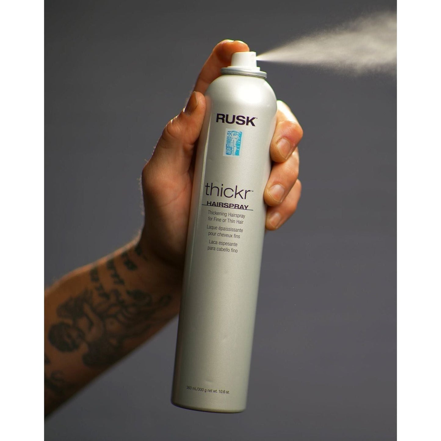 Rusk Thickr Hairspray pour Cheveux Fins - 360 mL