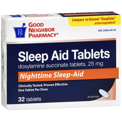 GNP Ayuda para Dormir Nocturna 25mg Tabletas - 32 Conteo