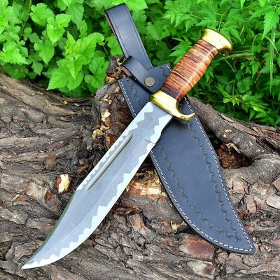 Legendary Cowboy Bowie Knife - 16" Custom D2 Steel Blade - Korvel