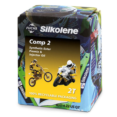 Silkolene Comp 2 2T Synthetic Motorcycle Engine Oil - 4 Litre