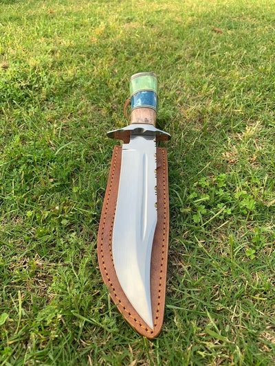 Premium Custom D2 Tool Steel Bowie Knife for Hunting Enthusiasts - Korvel