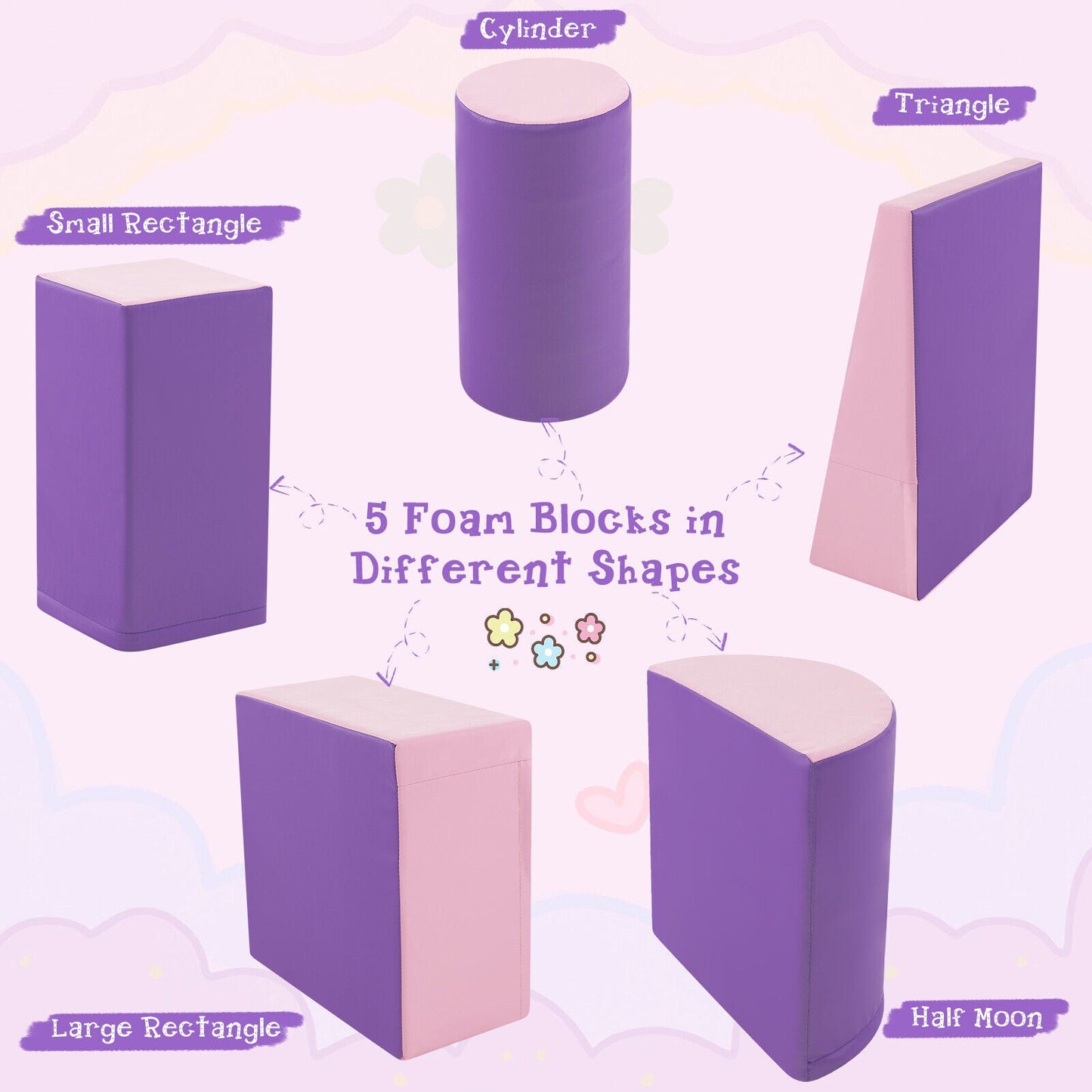 Juego de Actividades para Niños de 5 Piezas - Púrpura