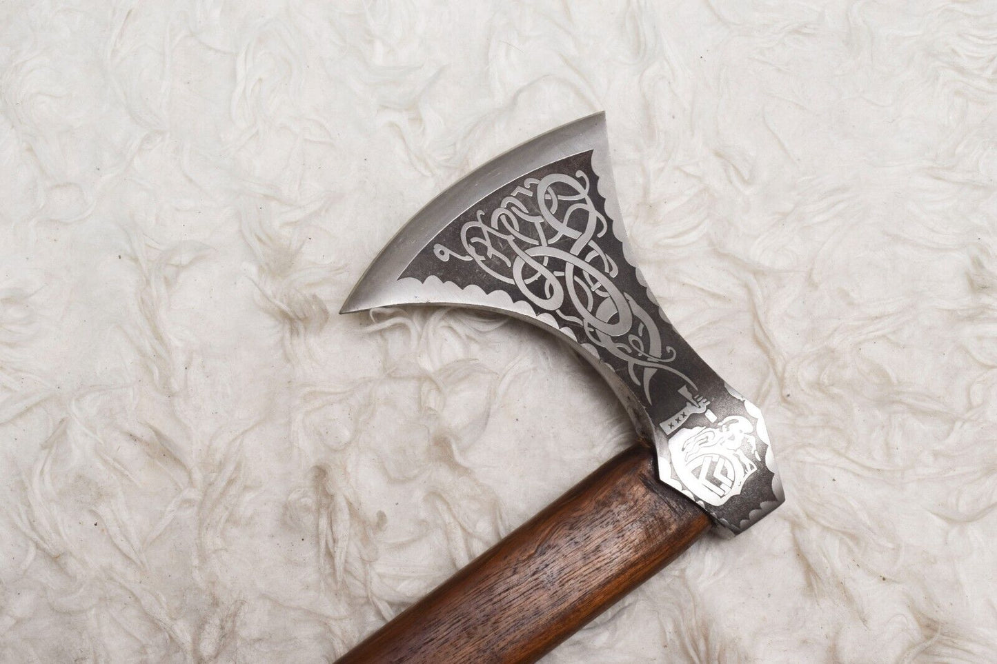 Warrior’s Strike Custom Forged Tomahawk Axe – 1095 Steel & Rosewood - Korvel