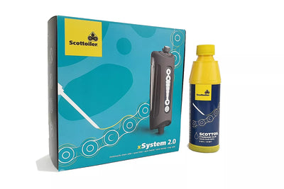 xSystem 2.0 Electronic Motorcycle Chain Oiler - High-Temperature Red