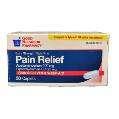 GNP Alivio del Dolor PM - 100 Tabletas para la Comodidad Nocturna