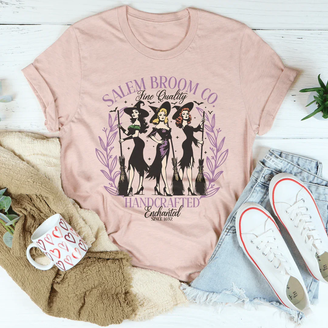 Salem Broom Co Handcrafted Enchanted Tee