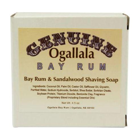 Savon à raser Ogallala Bay Rum et Bois de Santal - 4,5 oz