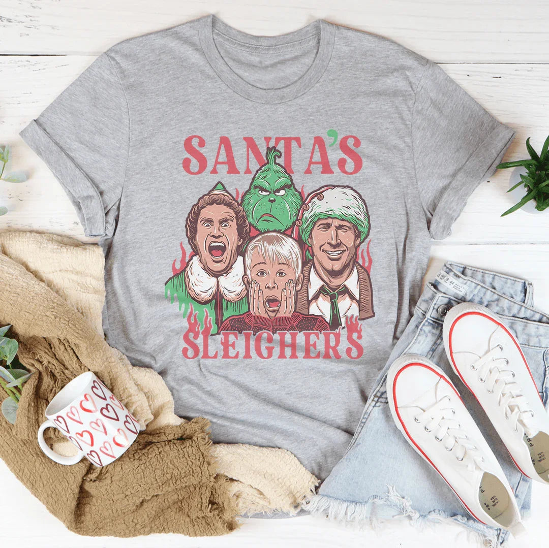 Camiseta de los trineos de Papá Noel