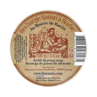 Recharge de savon à raser Osma avec beurre de karité - 3,5 oz