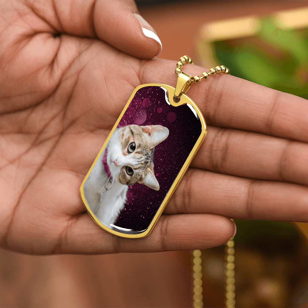 Collier Sassy Kitty - Acier chirurgical premium et finition or