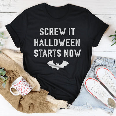 Camiseta "Al diablo con Halloween empieza ahora"
