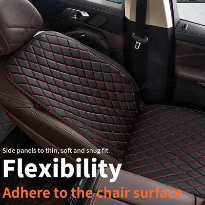 Premium Black Quilted Leather Car Seat Covers