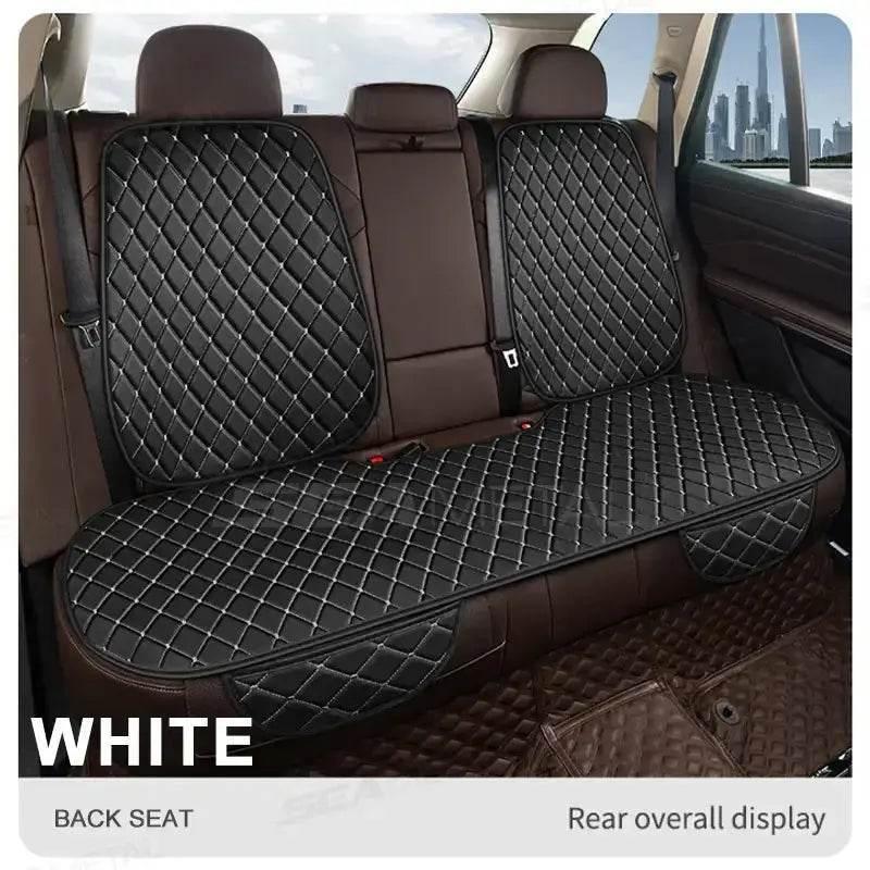 Premium Black Quilted Leather Car Seat Covers