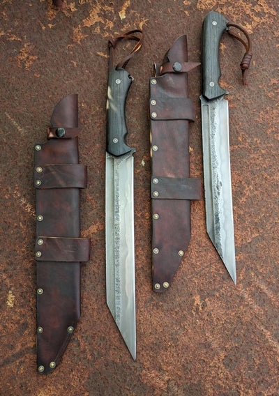 Handcrafted Viking Seax with Premium Leather Sheath - A Warrior's Tool - Korvel