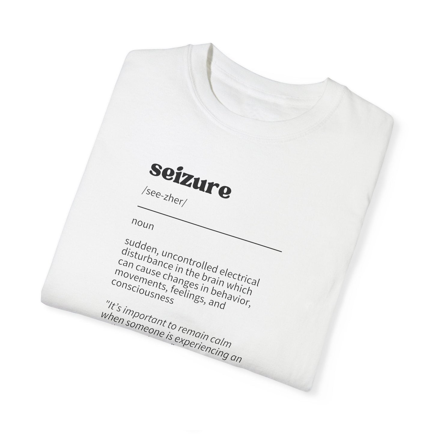 Definición de Convulsión Camiseta Unisex Teñida en Prenda