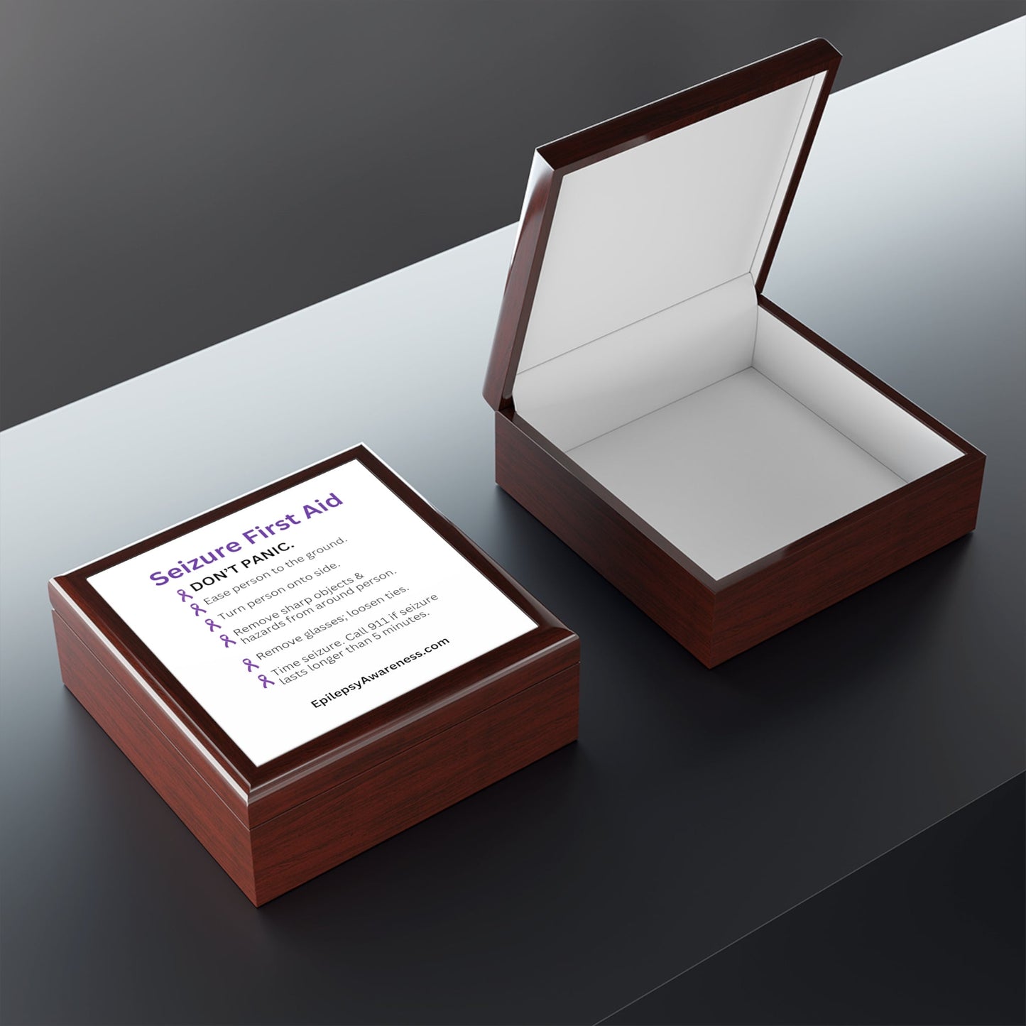 Caja de Joyería de Primeros Auxilios para Convulsiones