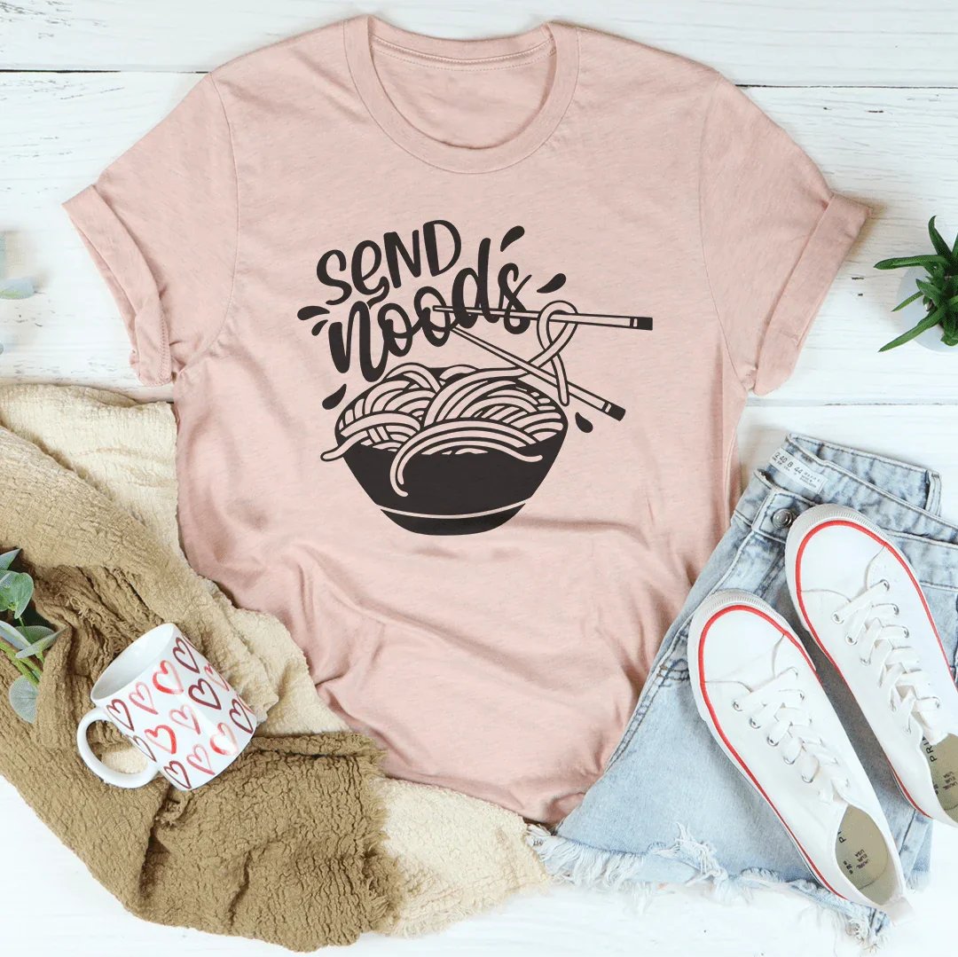 Send Noods Tee - Playful Cotton T-Shirt