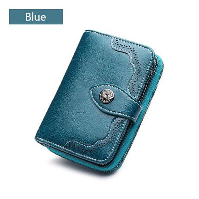 Cartera Pequeña Sendefn - Cartera de Cuero Dividido Casual para Mujeres